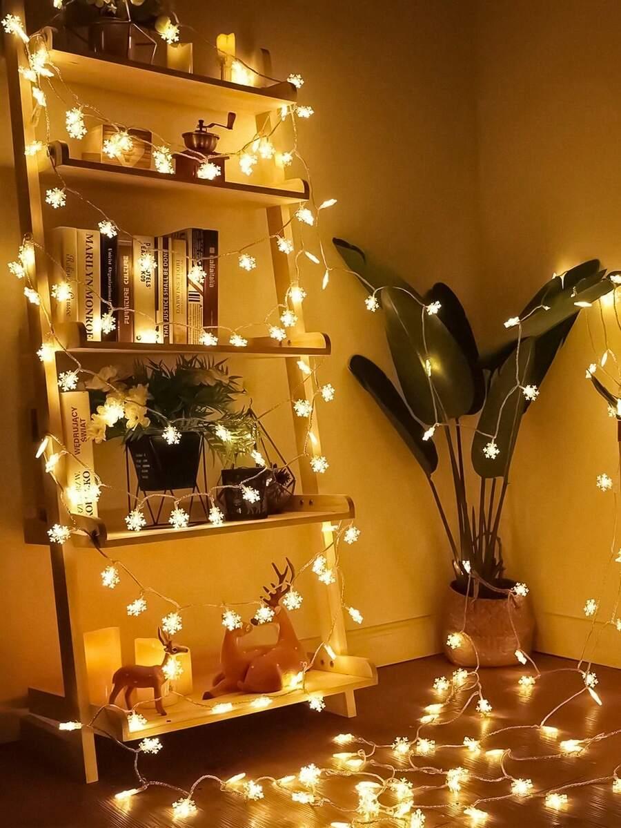 lampki led płatki śniegu