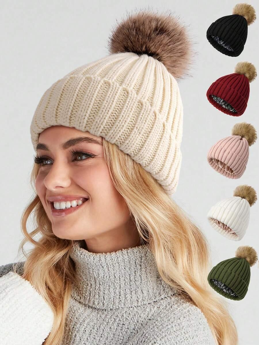 beżowa czapka beanie