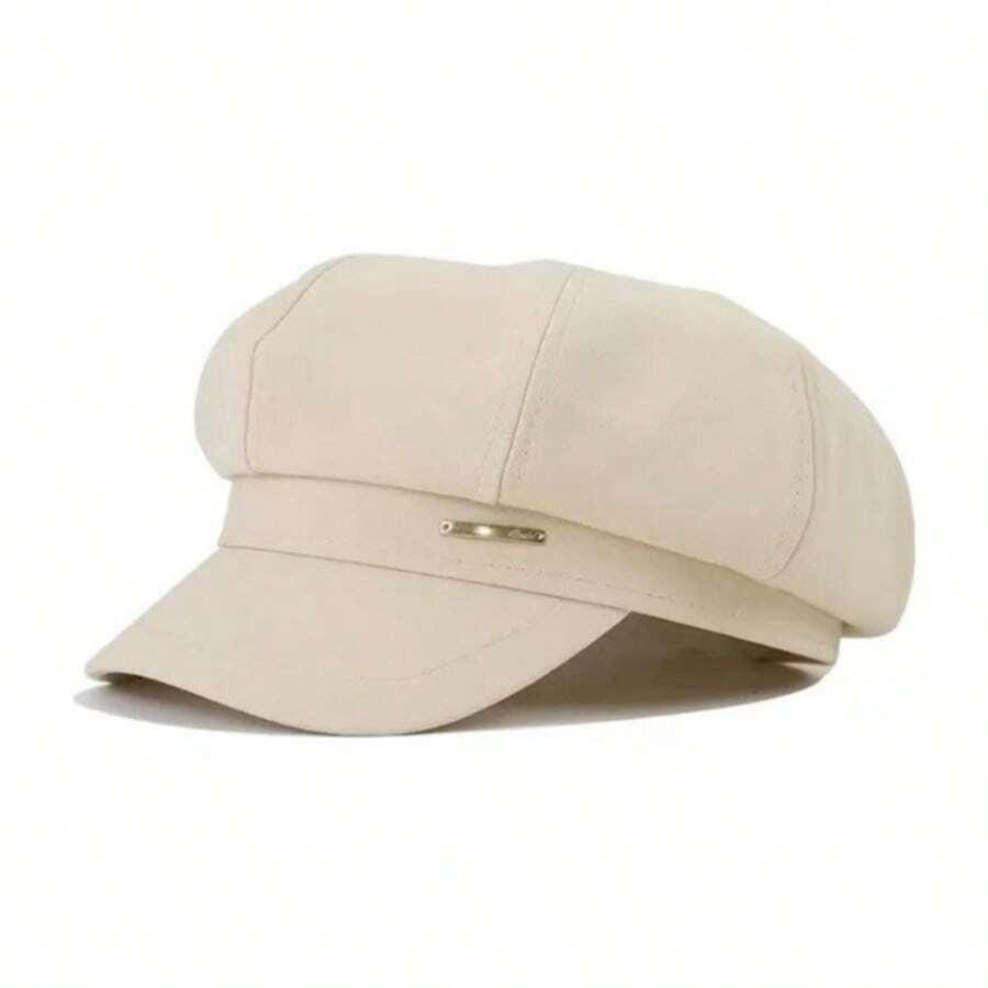 beżowy beret basic