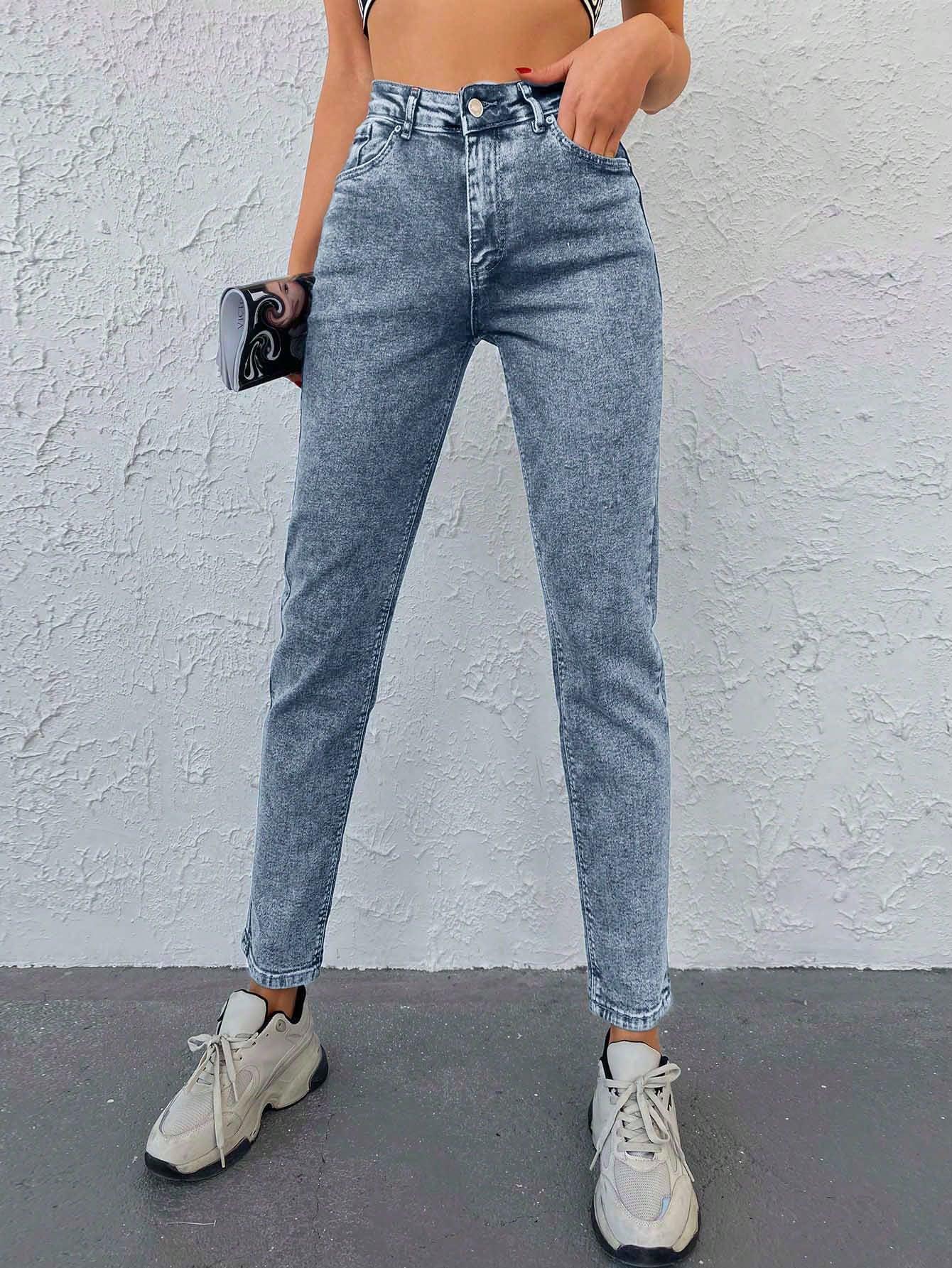 NIEBIESKIE SPODNIE JEANS KIESZENIE