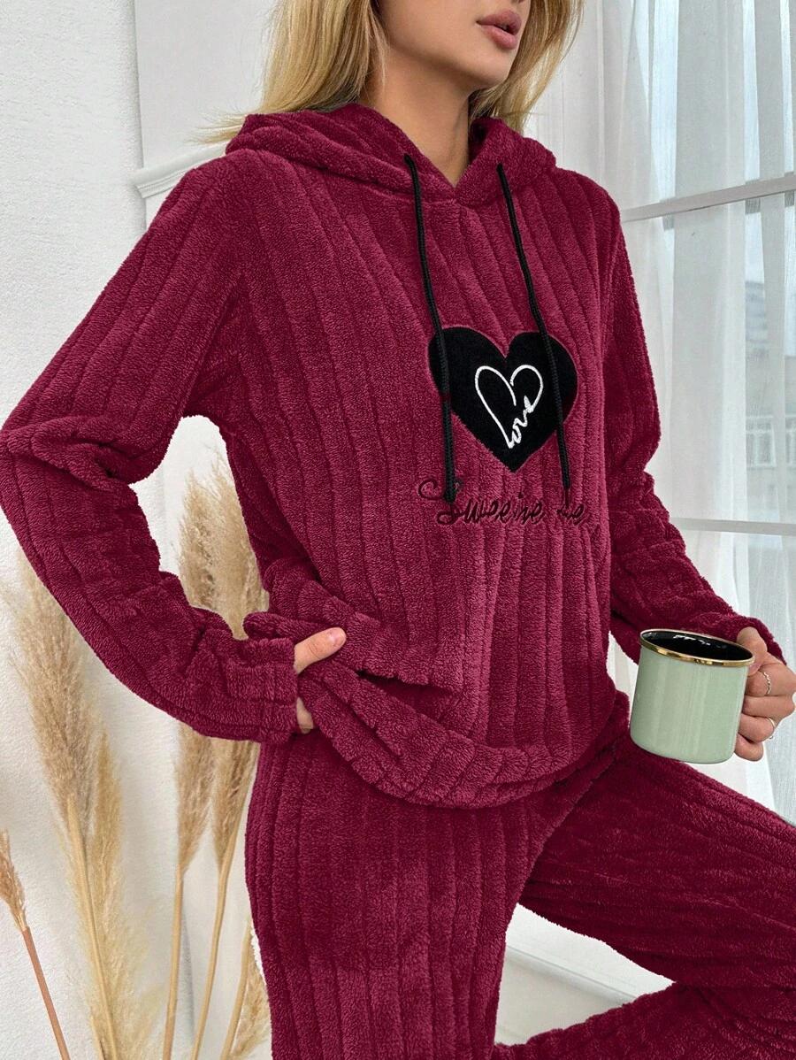 BORDOWA BLUZA KAPTUR