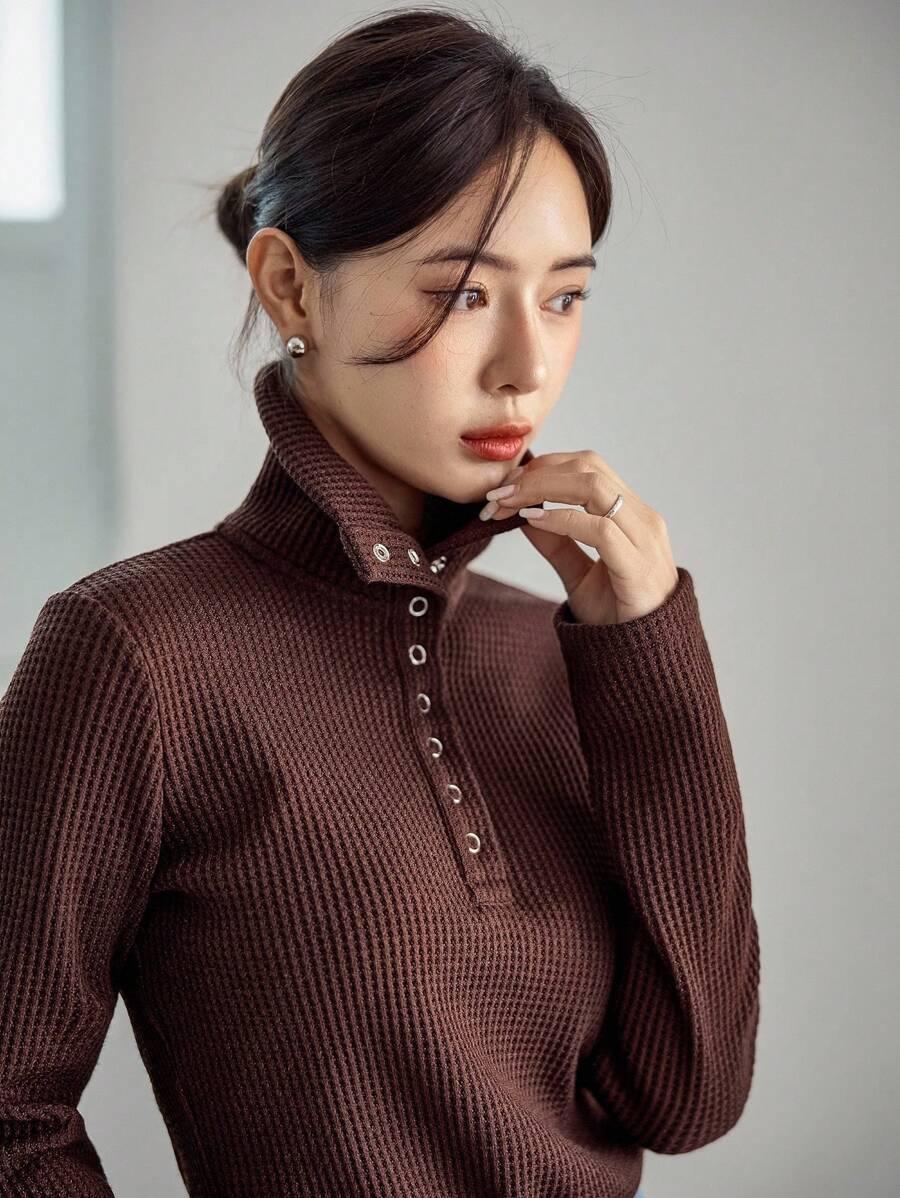 SWETER DAMSKI Z GOLFEM