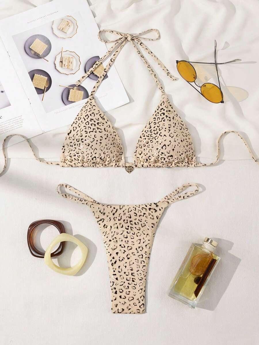 DWUCZĘŚCIOWY STRÓJ KĄPIELOWY ANIMAL PRINT