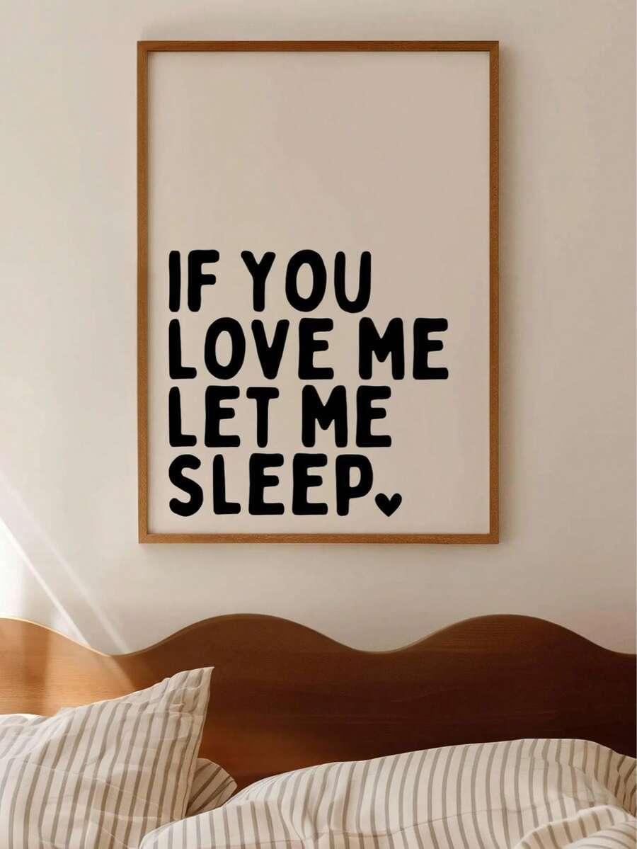 plakat na ścianę napis