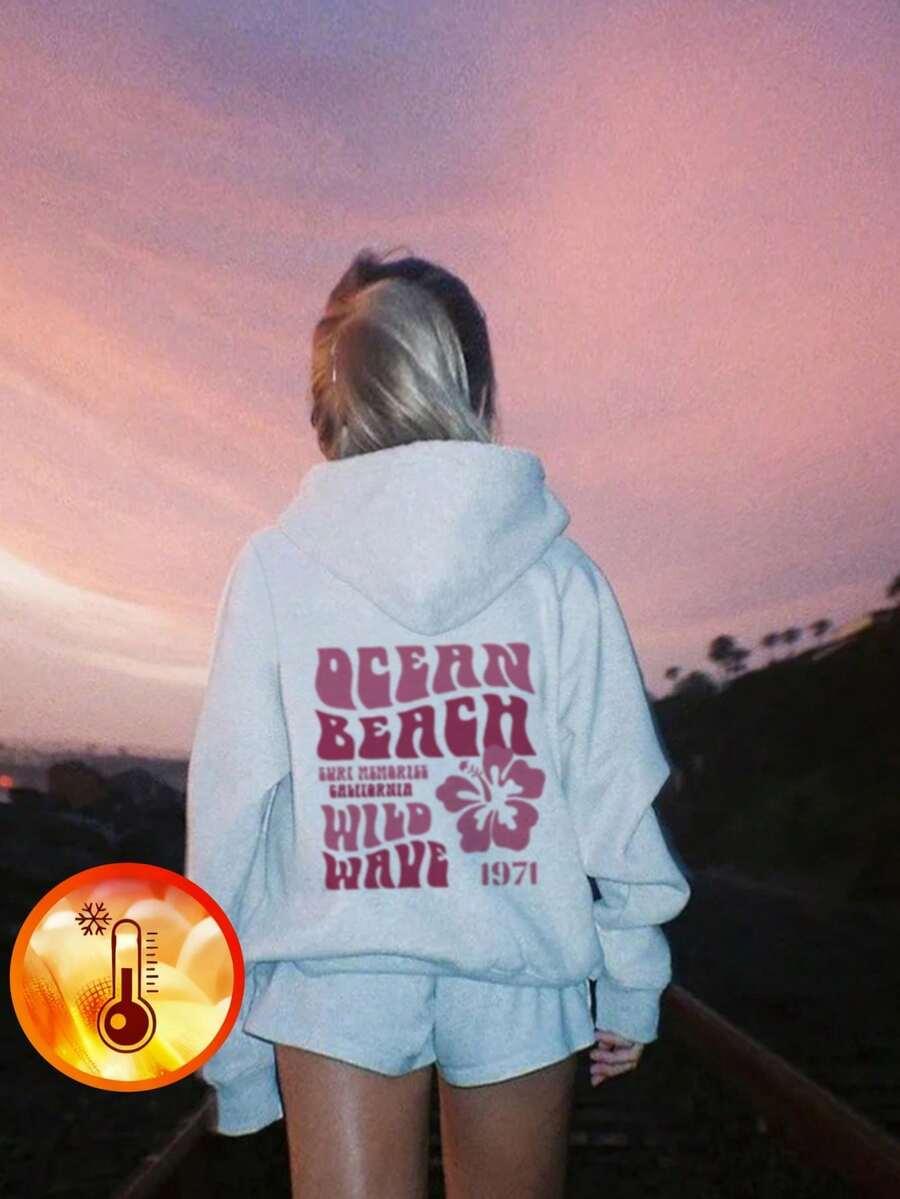 BIAŁA BLUZA NADRUK