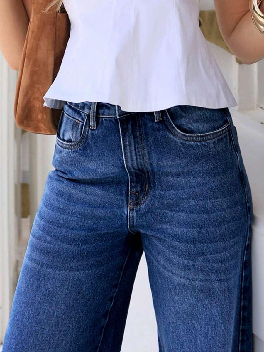 NIEBIESKIE SPODNIE JEANS