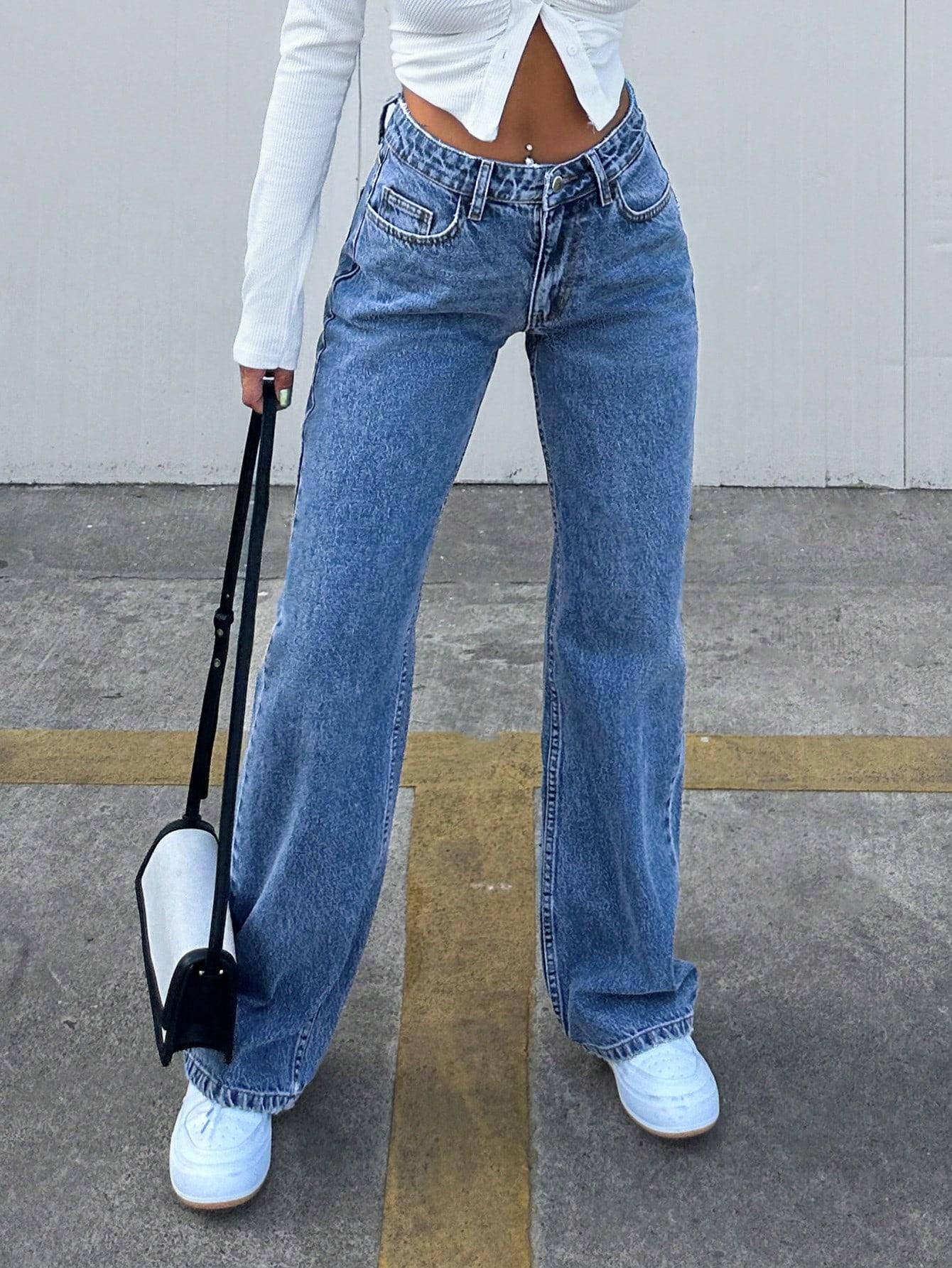 NIEBIESKIE SPODNIE JEANS
