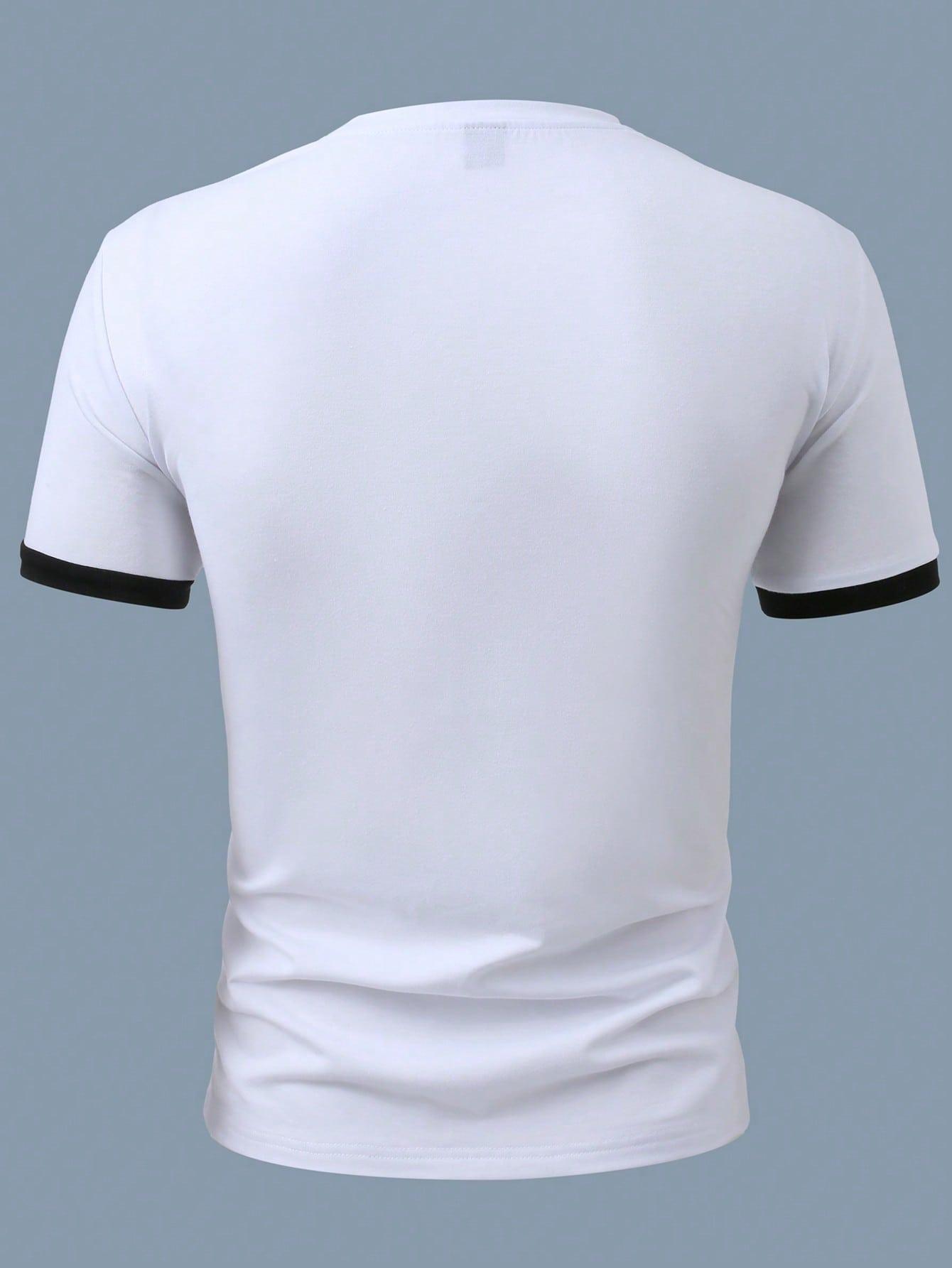 BIAŁY T-SHIRT CASUAL 