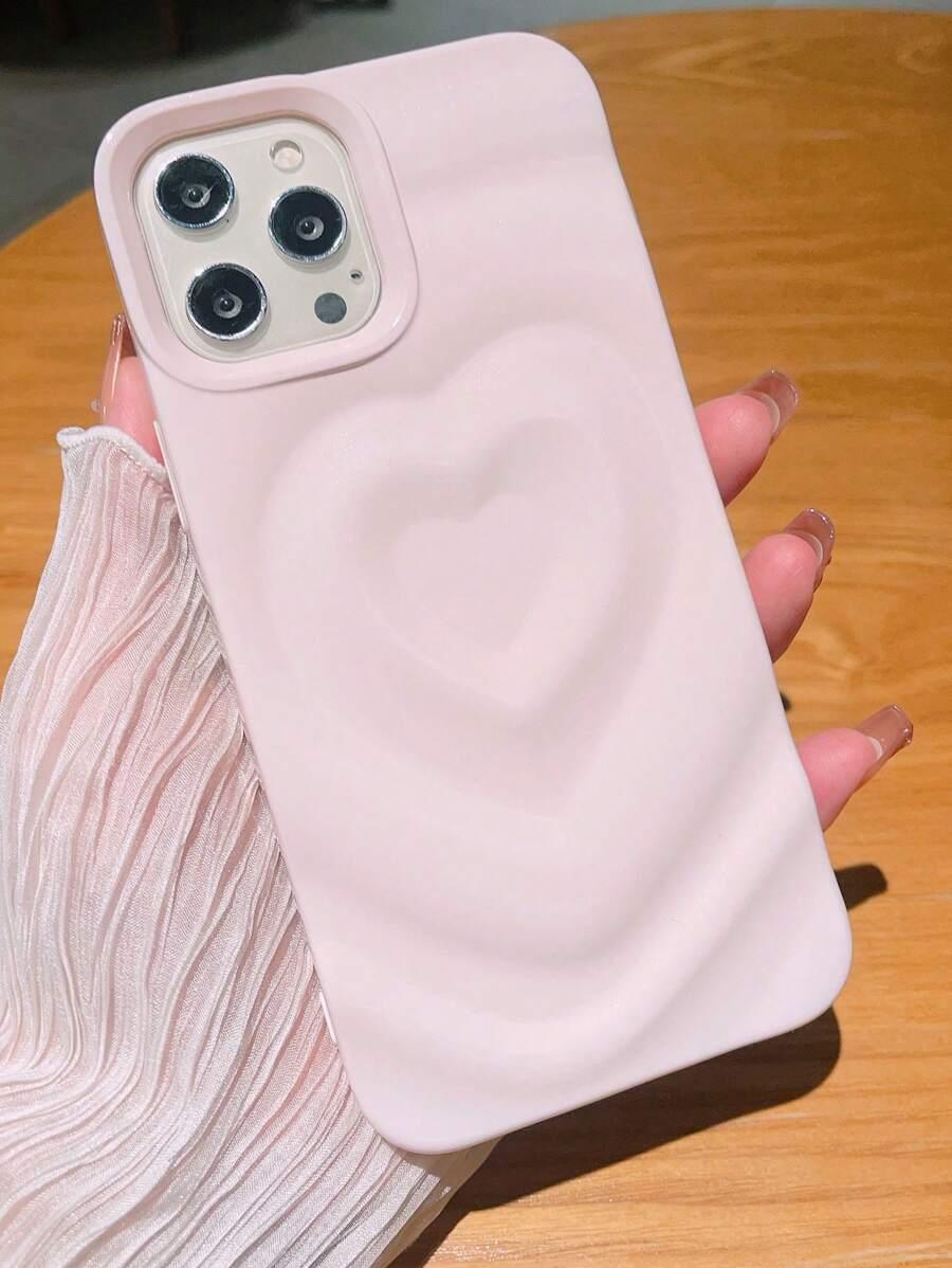 różowe etui na telefon serce iPhone 16 PRO