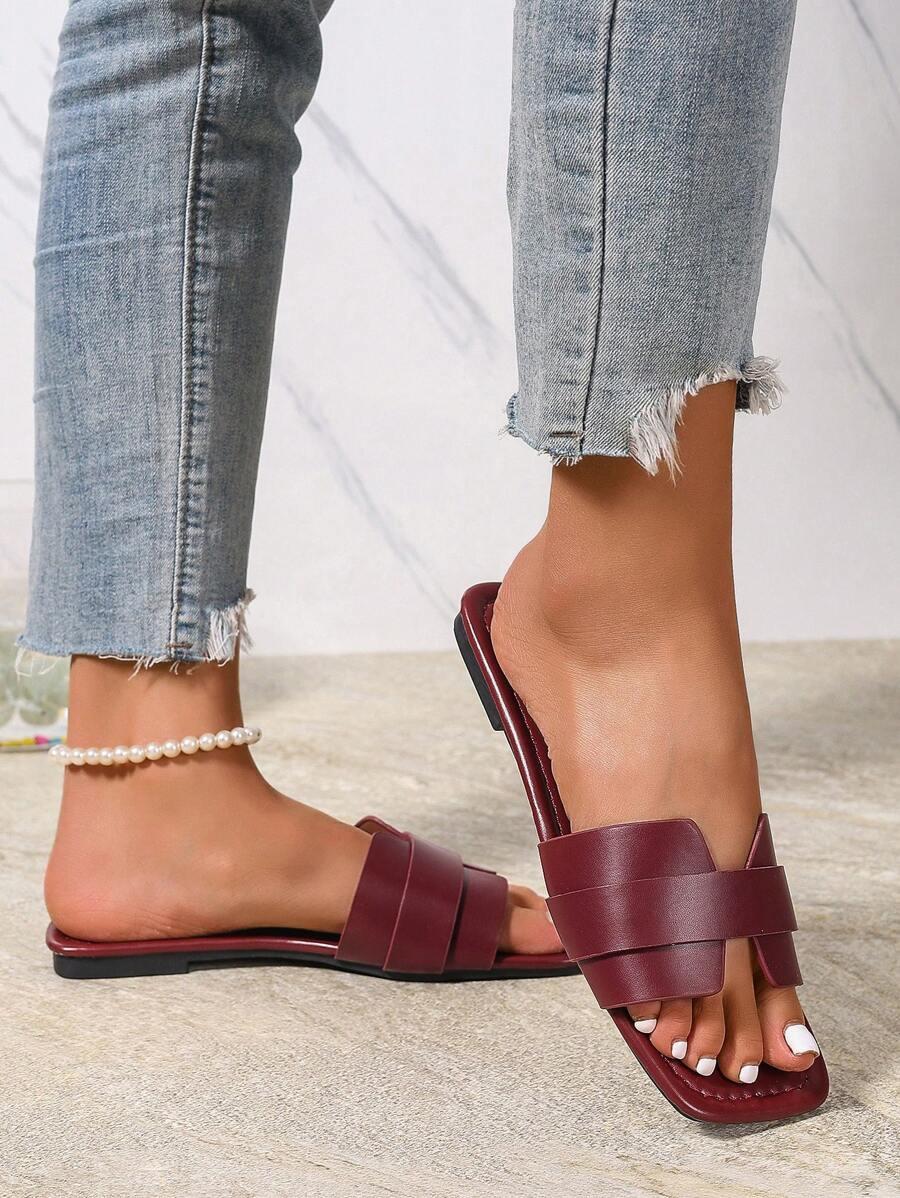 BORDOWE KLAPKI CASUAL