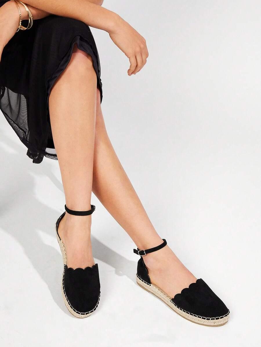 CZARNE ESPADRYLE PLATFORMA 
