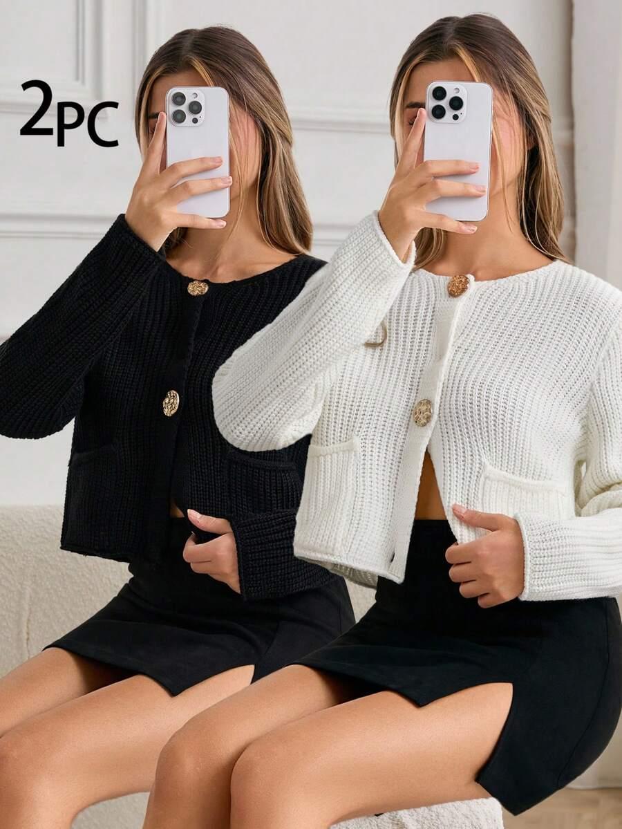 sweter kardigan 2-pack
