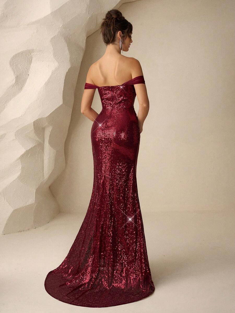 czerwona maxi sukienka