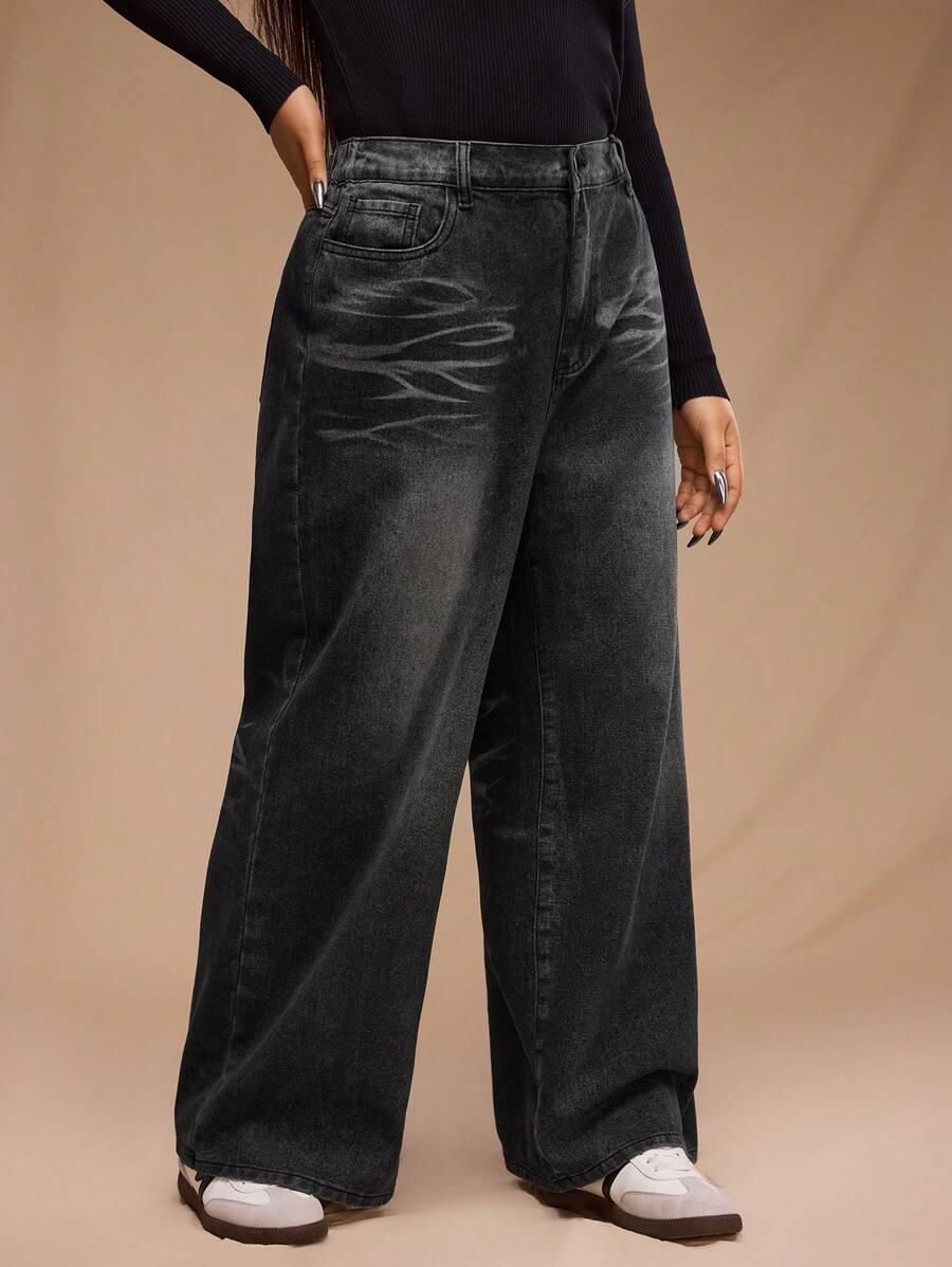 czarne spodnie jeans