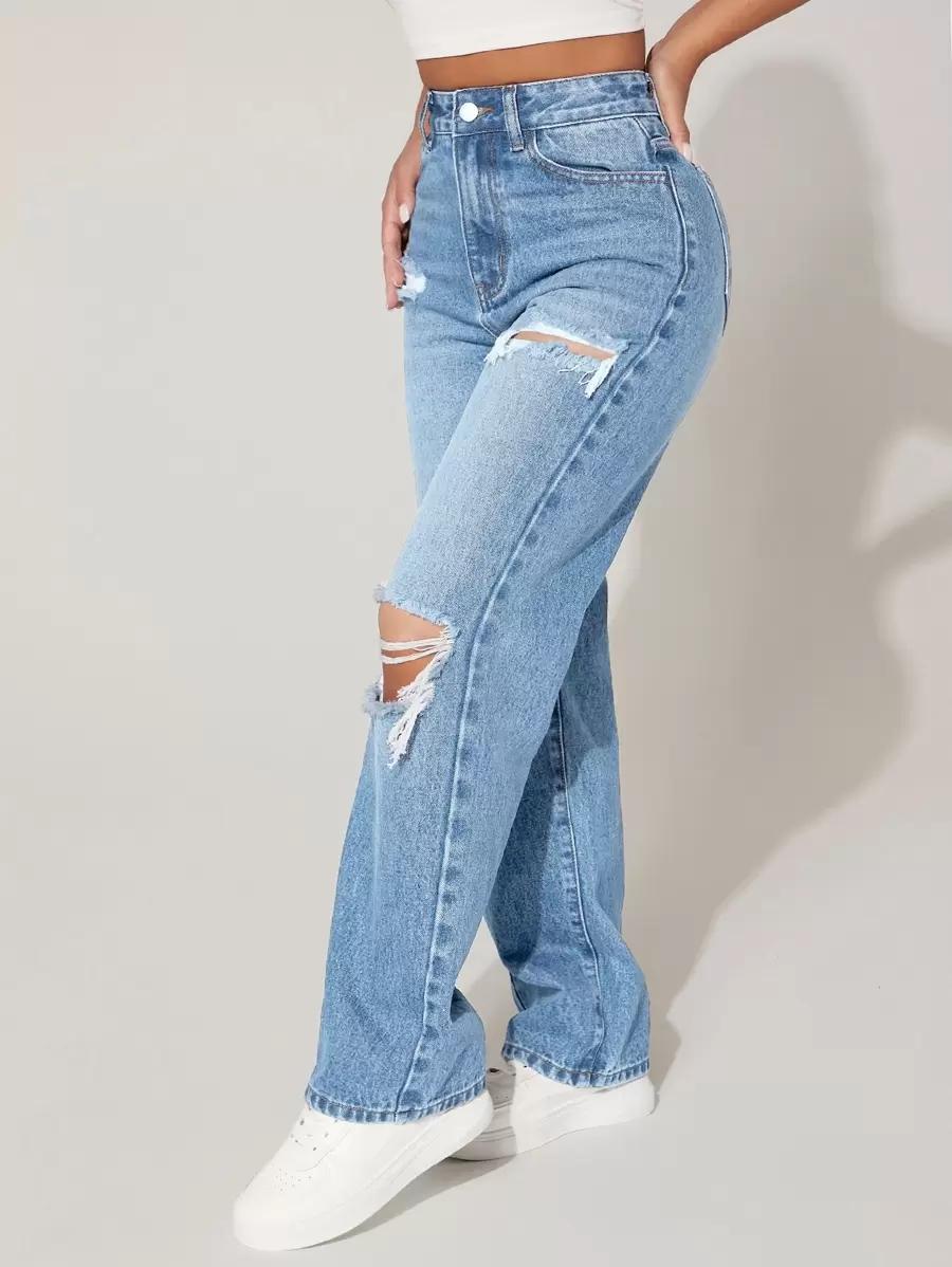 NIEBIESKIE SPODNIE JEANS