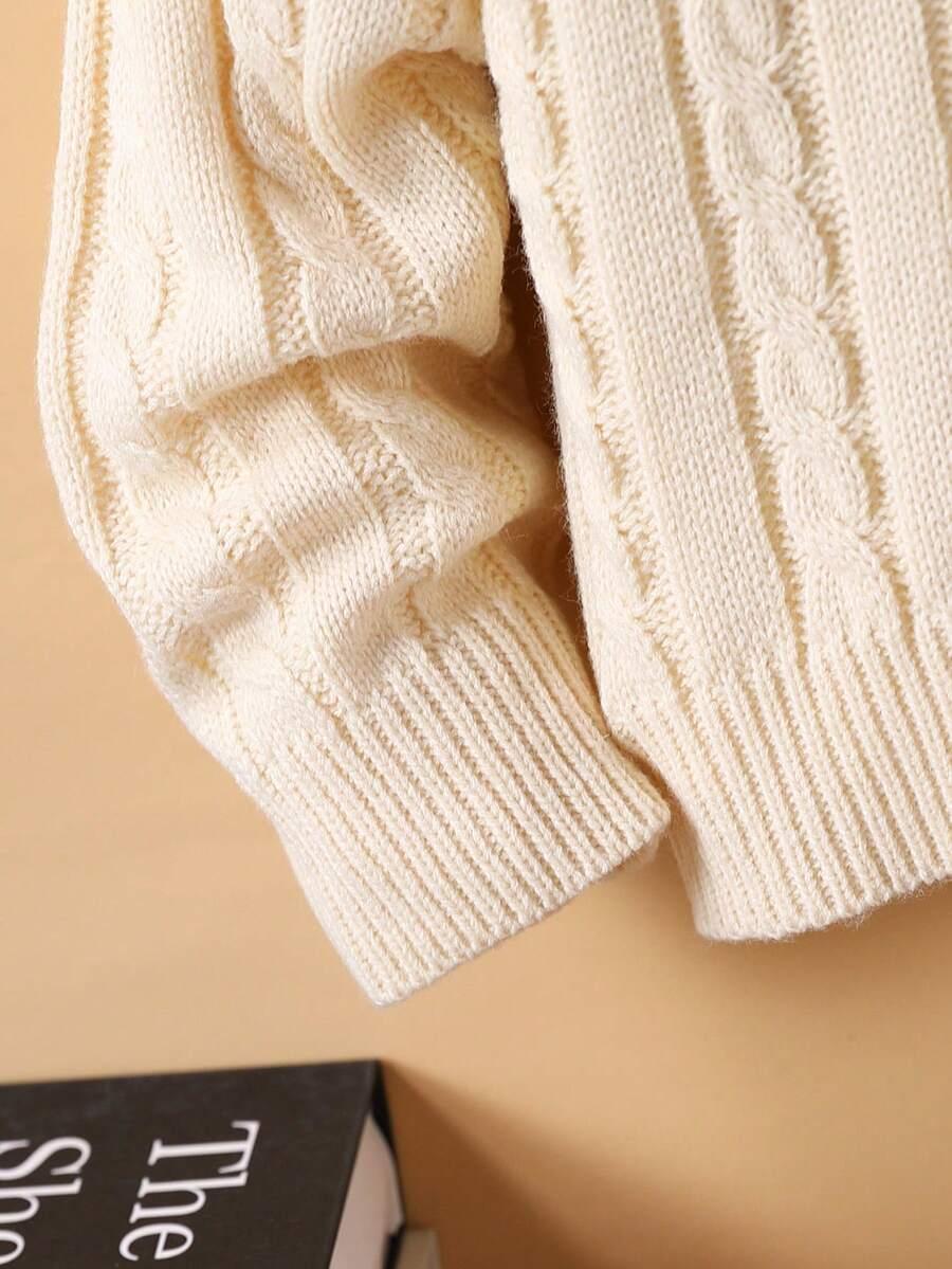 BEŻOWY SWETER GUZIKI