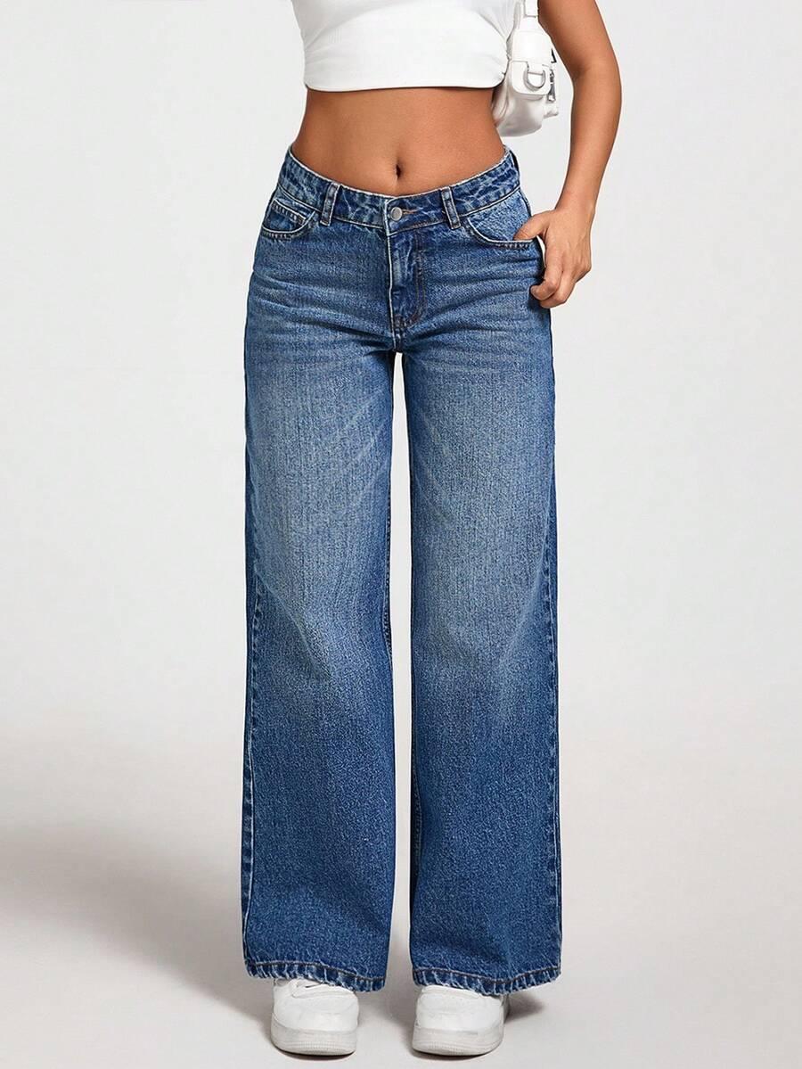 NIEBIESKIE SPODNIE JEANS