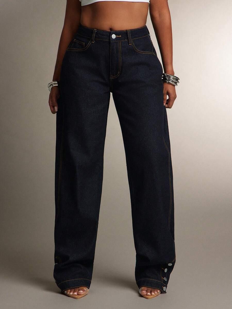 spodnie prosta nogawka jeans