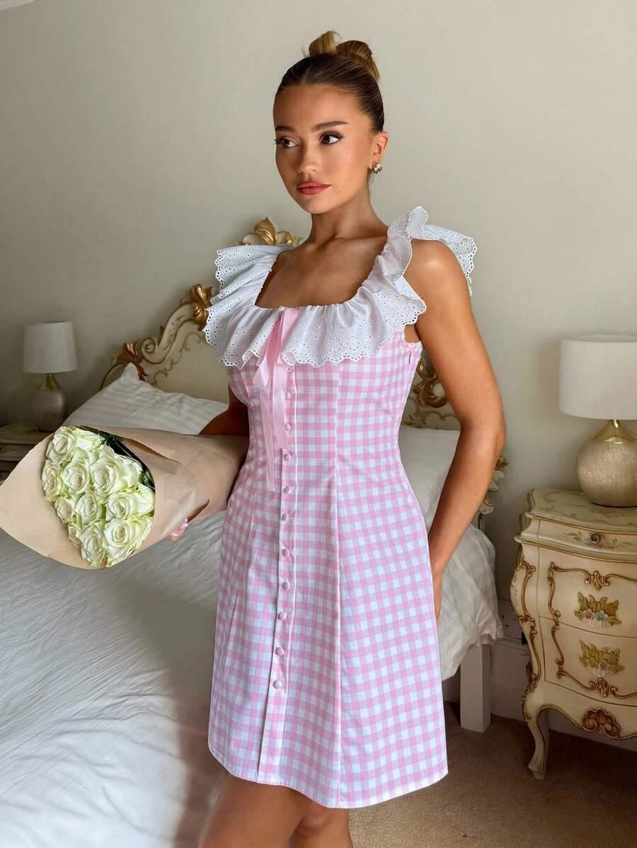 różowa mini sukienka