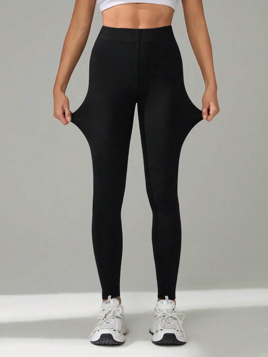 CZARNE LEGGINSY CASUAL