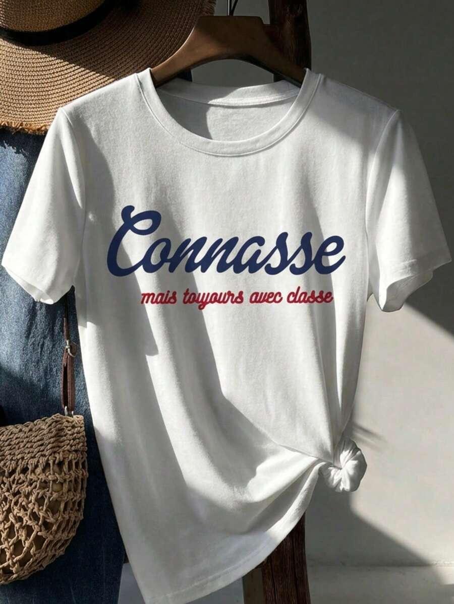 BIAŁY T-SHIRT PRINT 