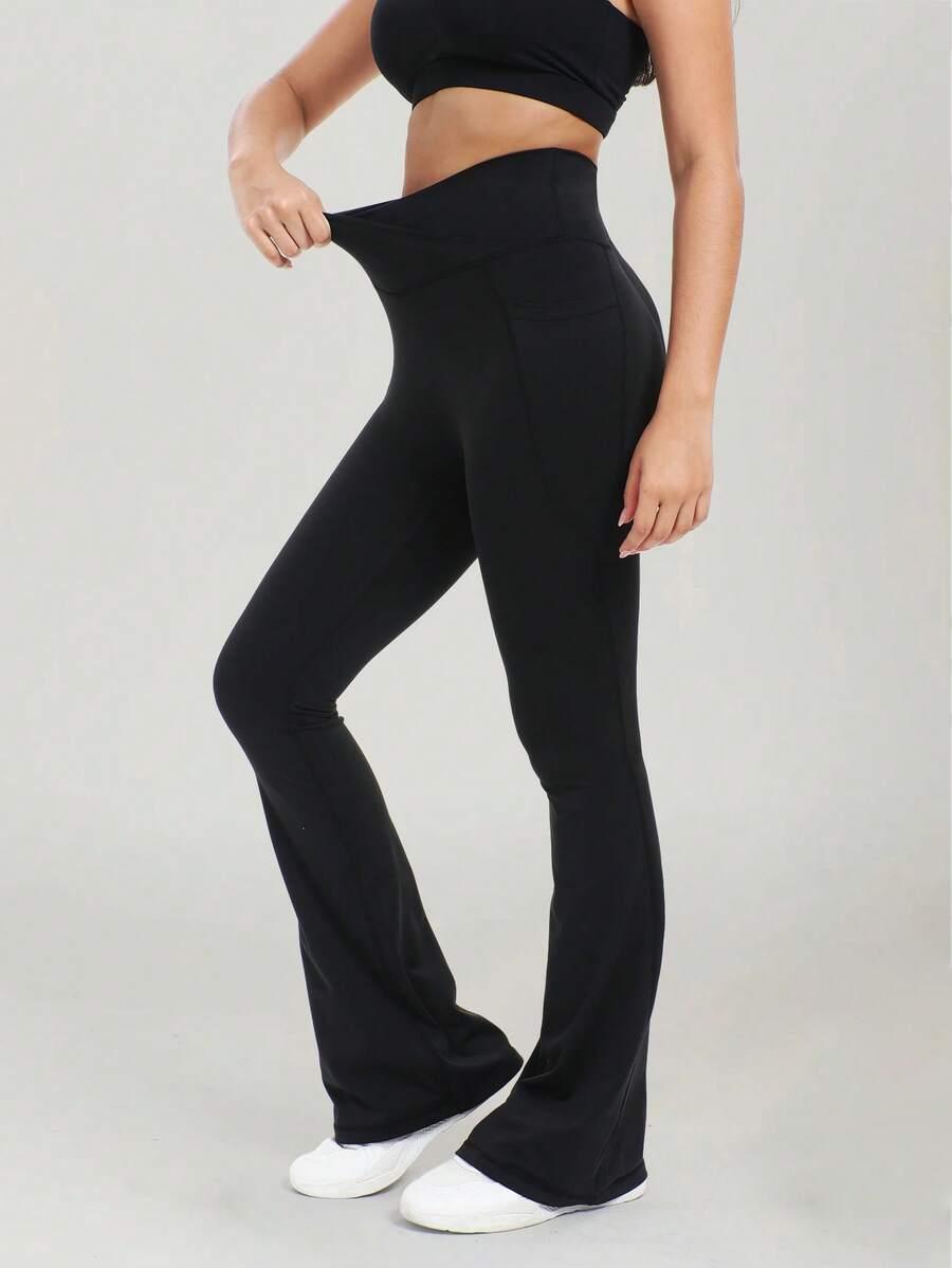 CZARNE LEGGINSY DZWONY