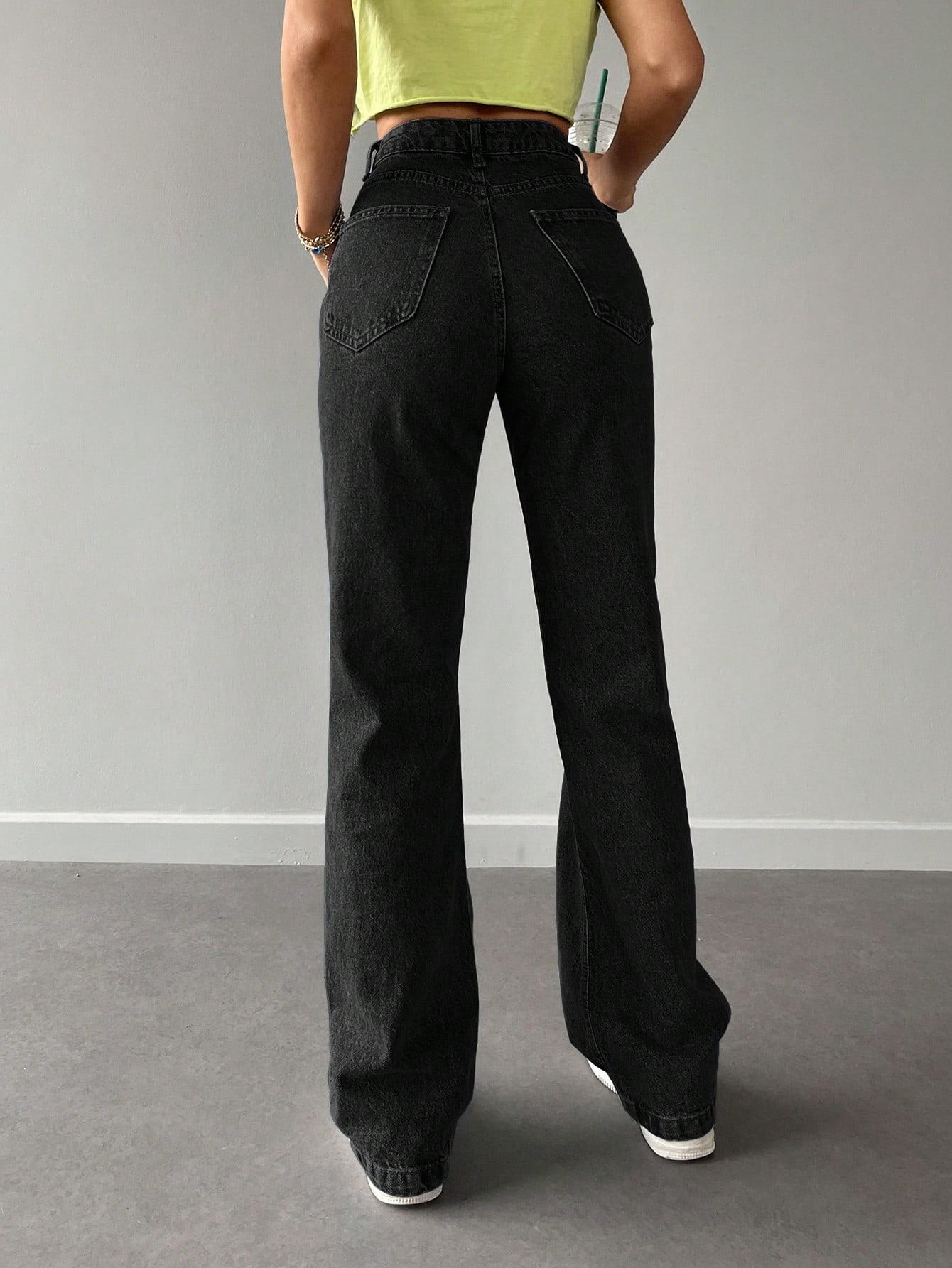 SPODNIE JEANS PROSTE NOGAWKI