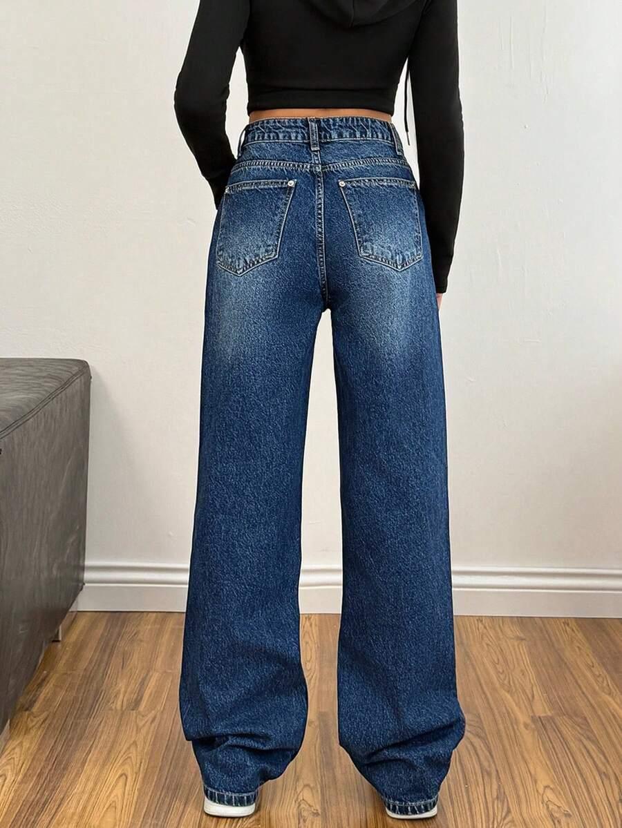 proste spodnie jeans