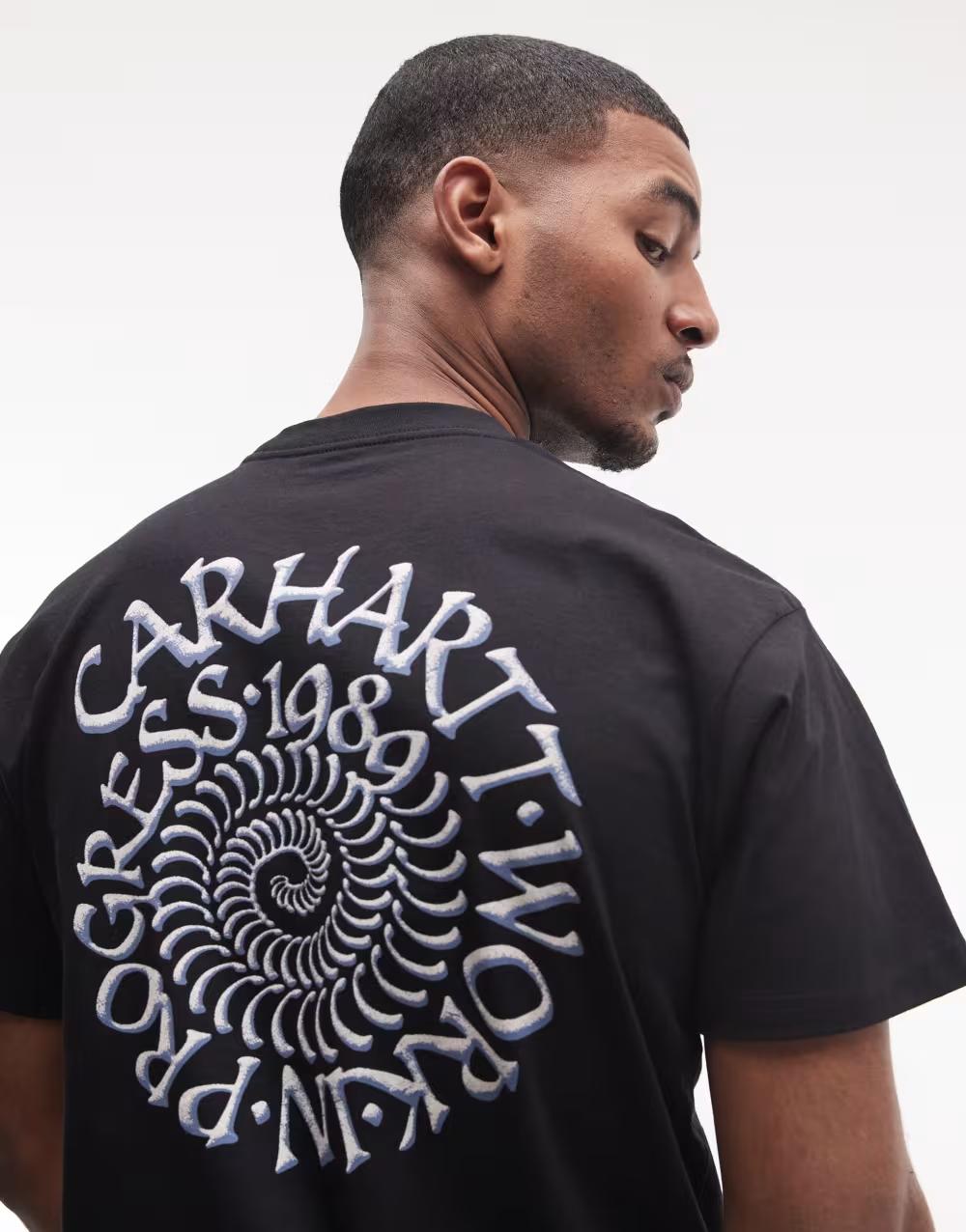 CZARNY T-SHIRT PRINT