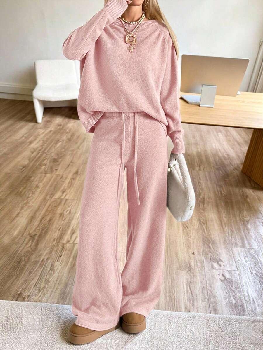 SWETER SPODNIE KOMPLET 