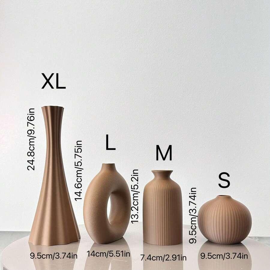 brązowe wazony 5-pack