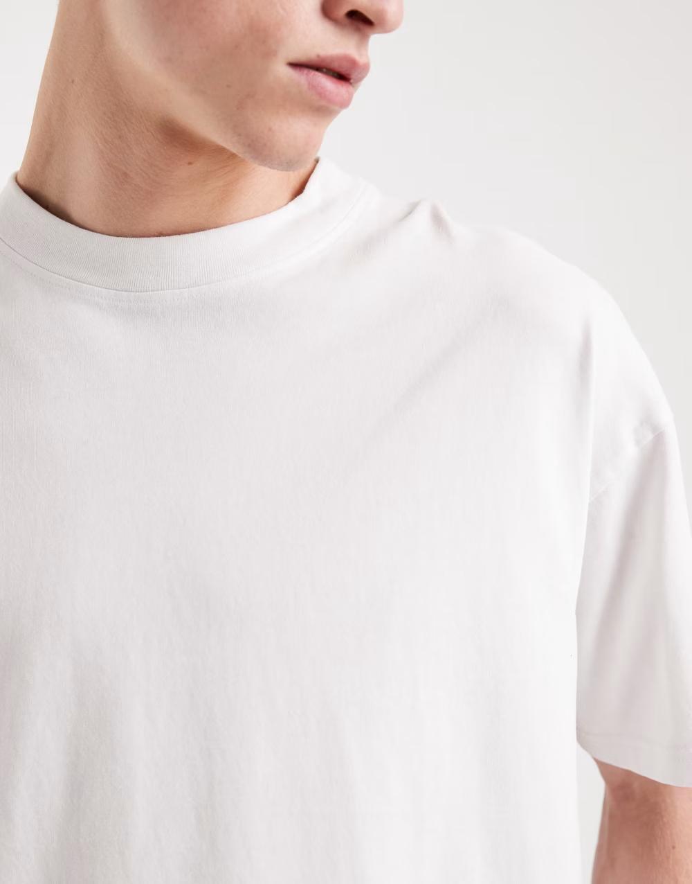 biały t-shirt krótki rękaw