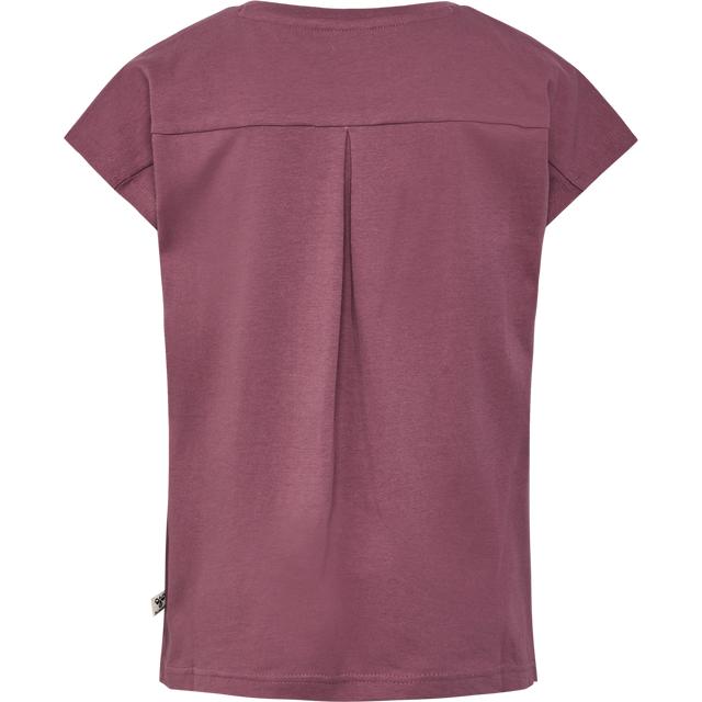 klasyczna różowa bluzka z krótkim rękawem logo połysk