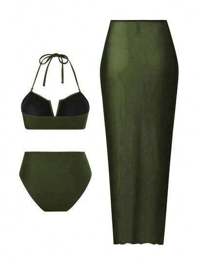 trzyczęściowy komplet bikini