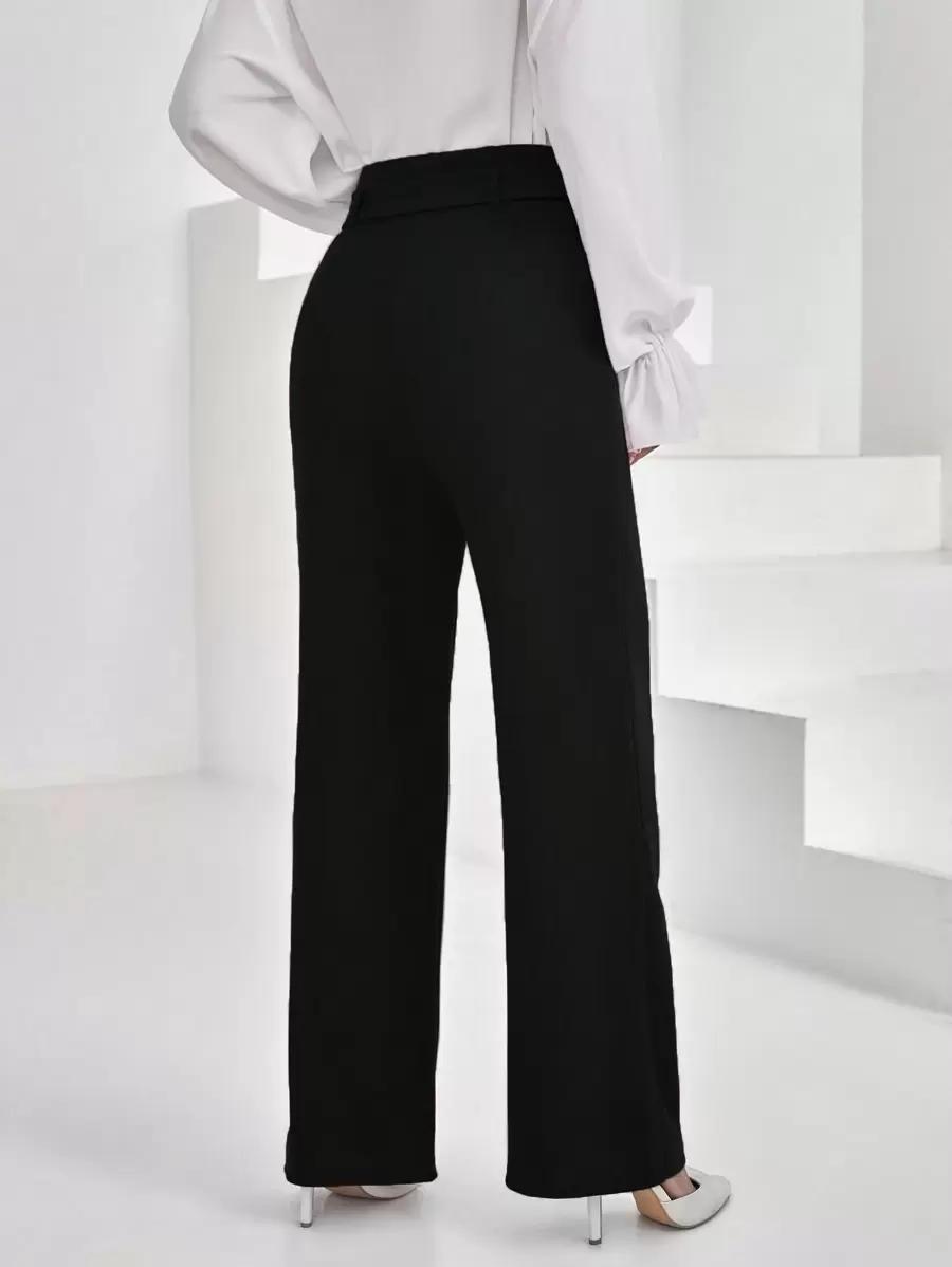CZARNE ELEGANCKIE SPODNIE