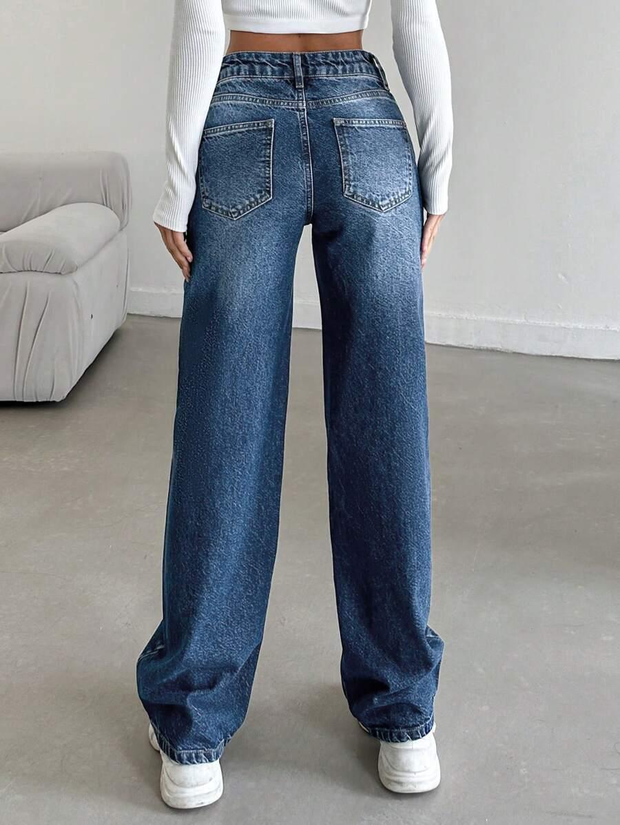 SPODNIE JEANS SZEROKIE NOGAWKI