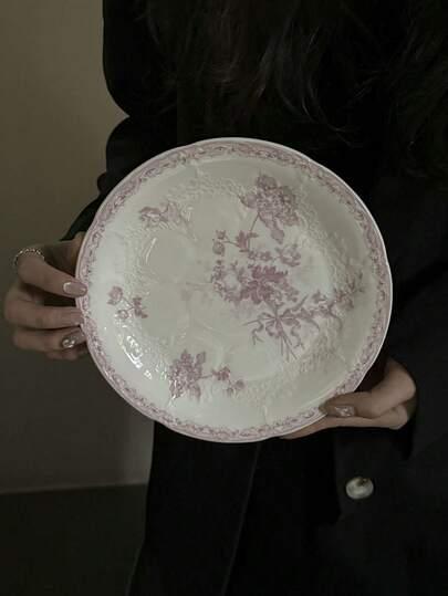 ceramiczny talerz zdobienie