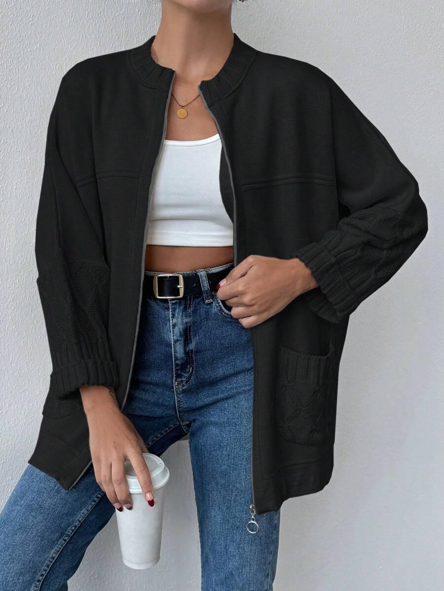 CZARNY SWETER ZAMEK