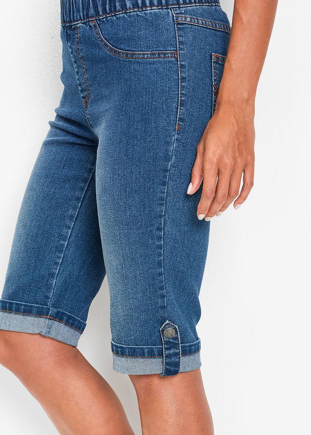 NIEBIESKIE SPODENKI JEANS BERMUDY