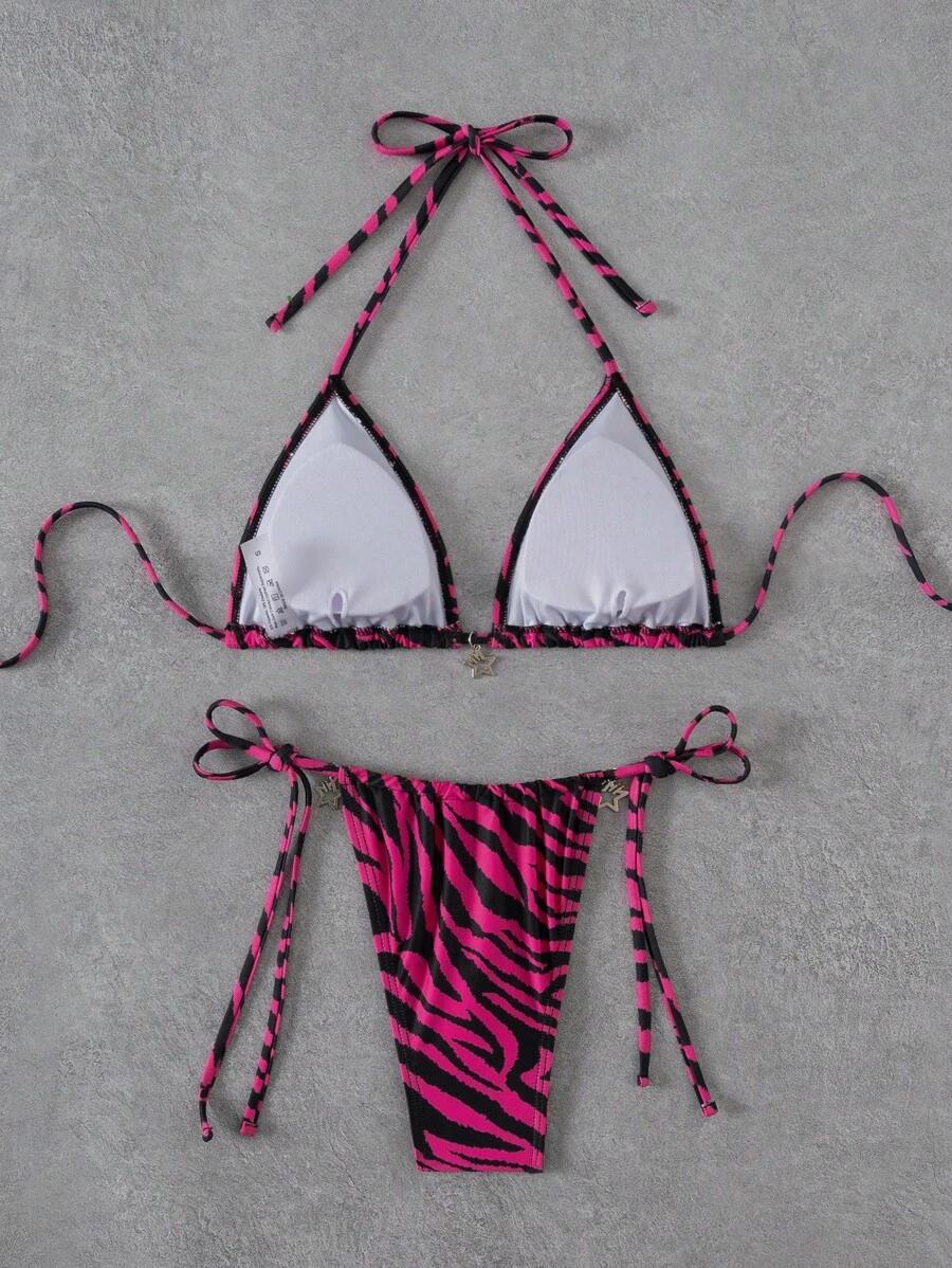 DWUCZĘŚCIOWY STRÓJ KĄPIELOWY ANIMAL PRINT