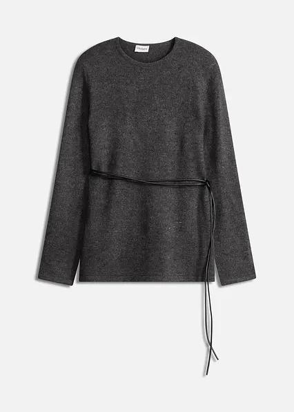 SWETER DAMSKI Z PASKIEM