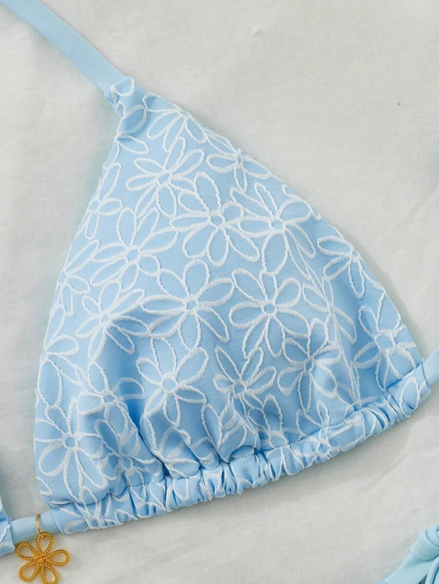 niebieski dół od bikini