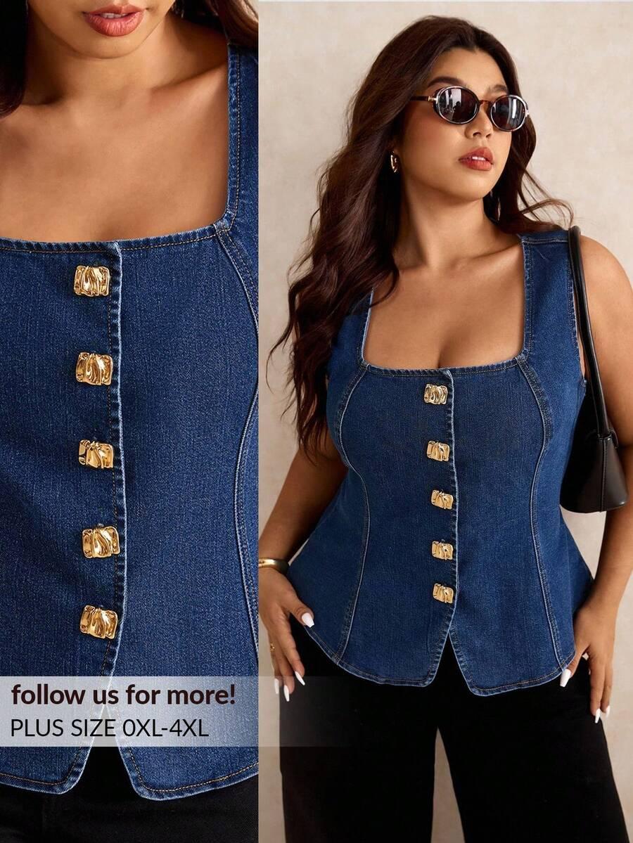 BLUZKA JEANS GUZIKI