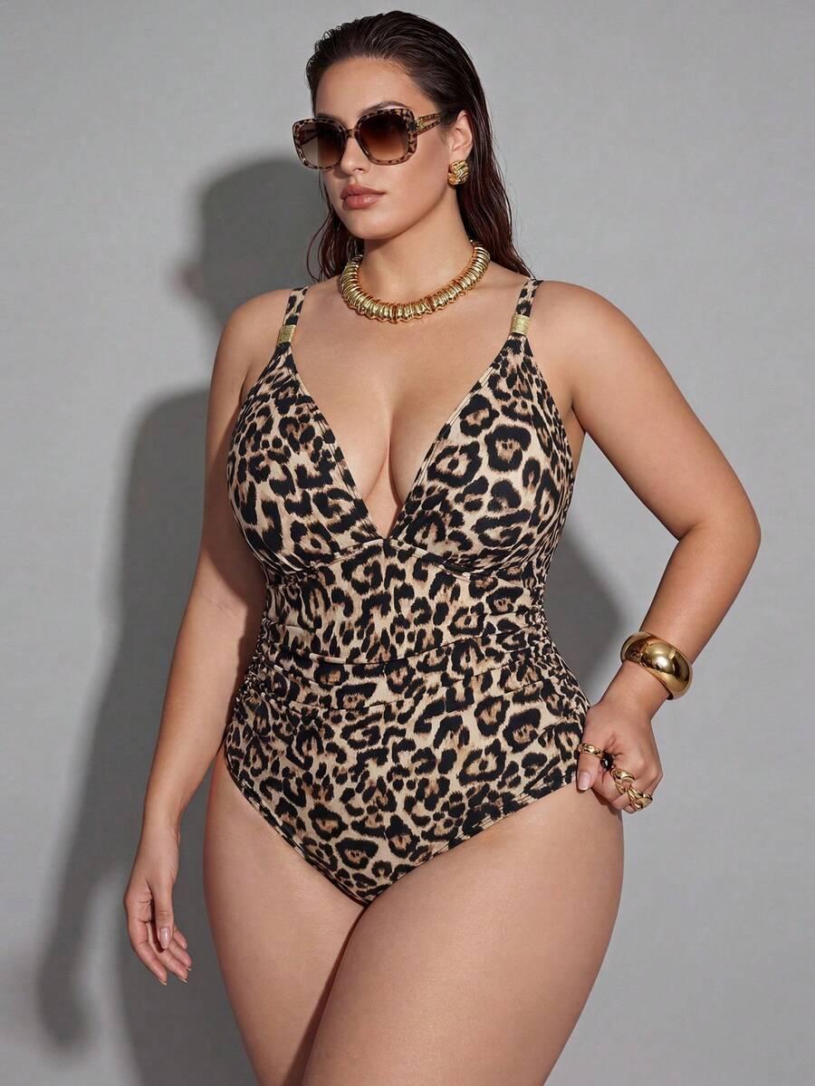 jednoczęściowy STRÓJ kąpielowy animal print