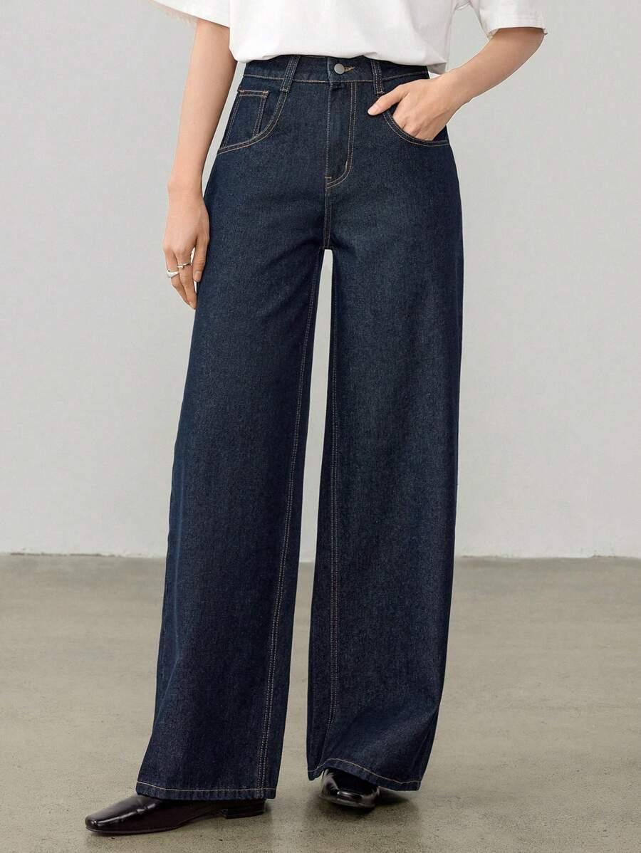 SPODNIE JEANS PROSTA NOGAWKA