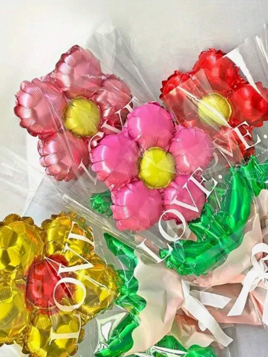 balony kwiaty 5-pack