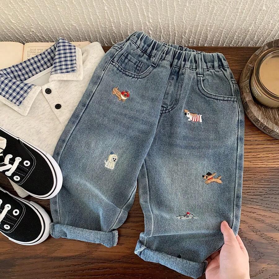 NIEBIESKIE SPODNIE JEANS