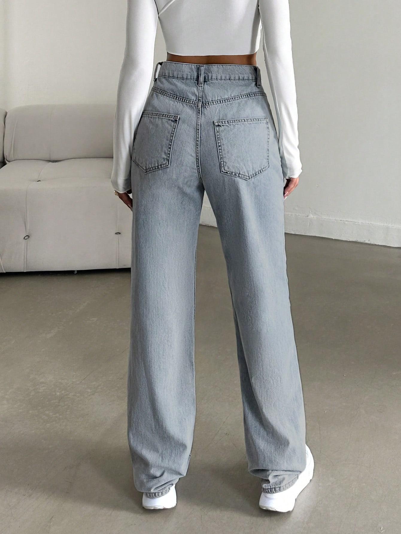 NIEBIESKIE SPODNIE JEANS