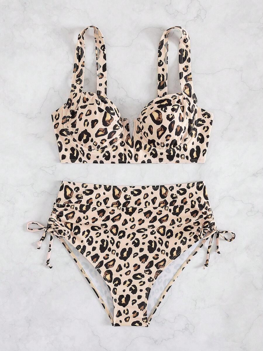 DWUCZĘŚCIOWY STRÓJ KĄPIELOWY ANIMAL PRINT