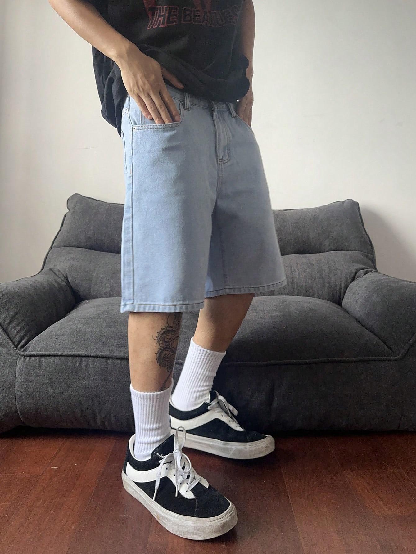 NIEBIESKIE KRÓTKIE SPODENKI JEANS